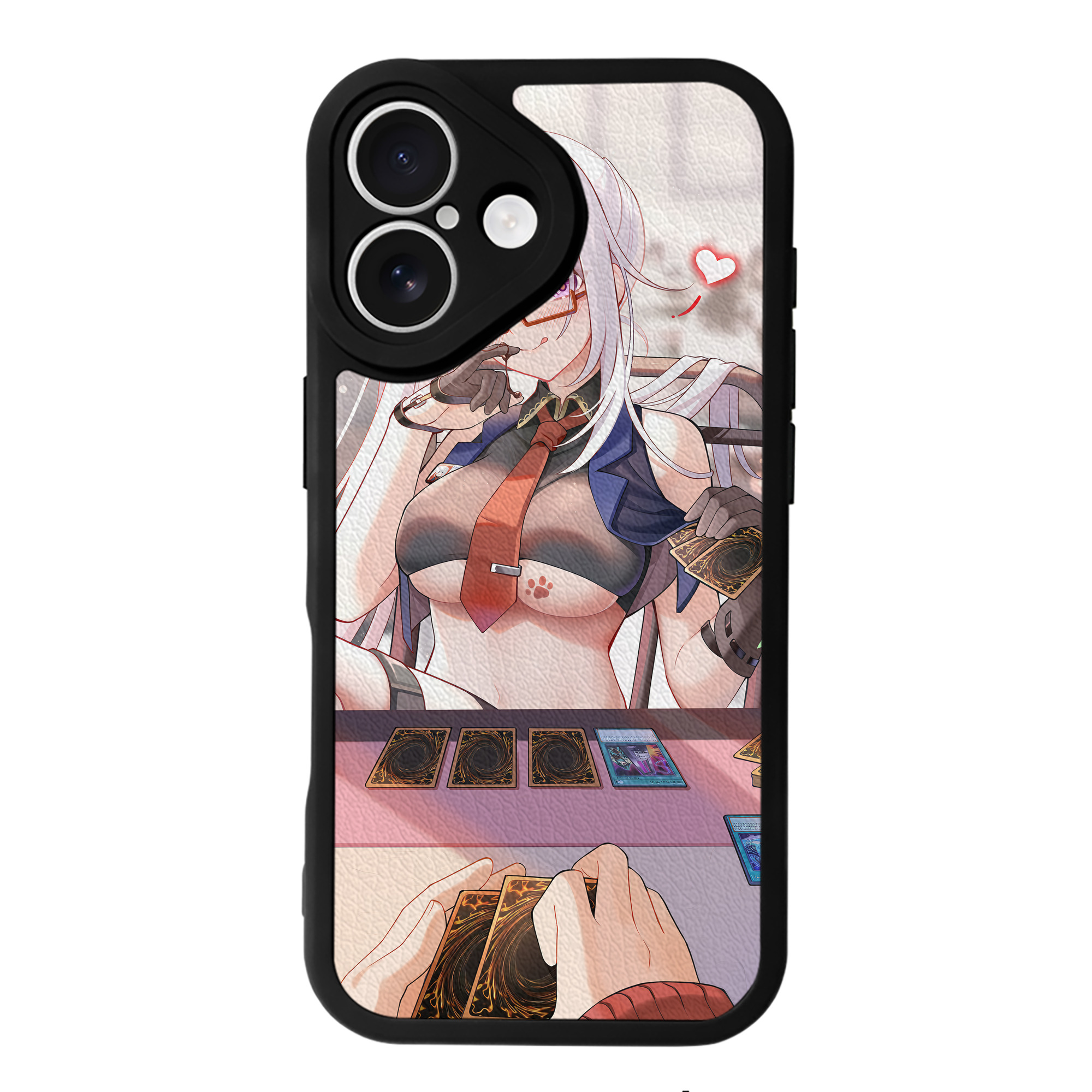 （画像用） 遊☆戯☆王 Yu-Gi-Oh! 【iPhone 16シリーズ対応】シリコンスマホケース（レザー調） 材質：シリコン